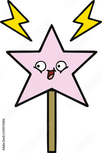 cute cartoon magic wand