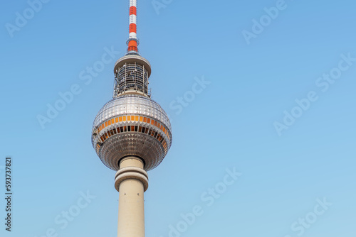 TV Tower (Fernsehturm) dome detail - Berlin, Germany