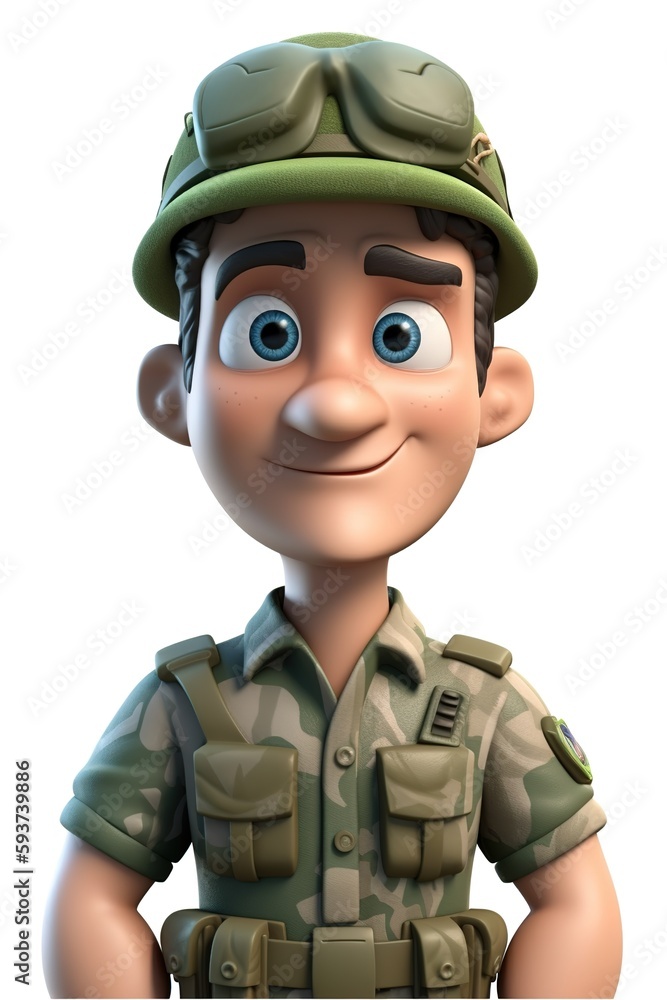 character dressed as a soldier character dressed as a soldier
