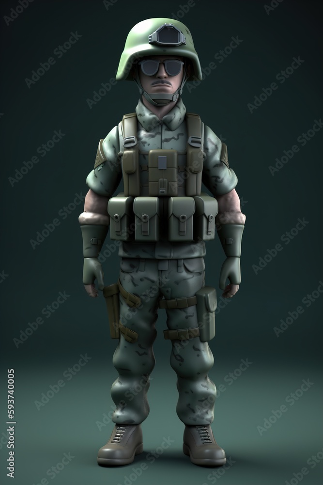 character dressed as a soldier character dressed as a soldier