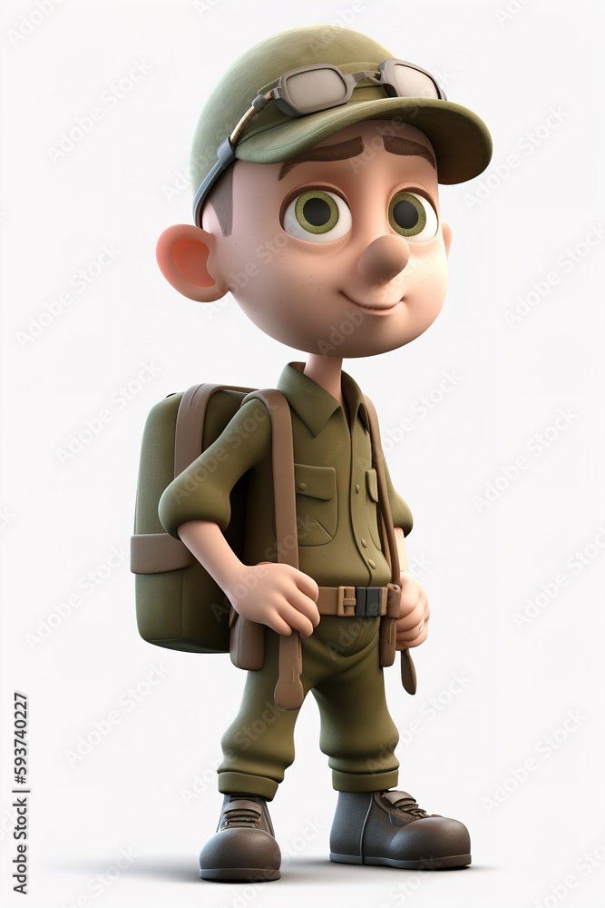 a cartoon army soldier a cartoon army soldier