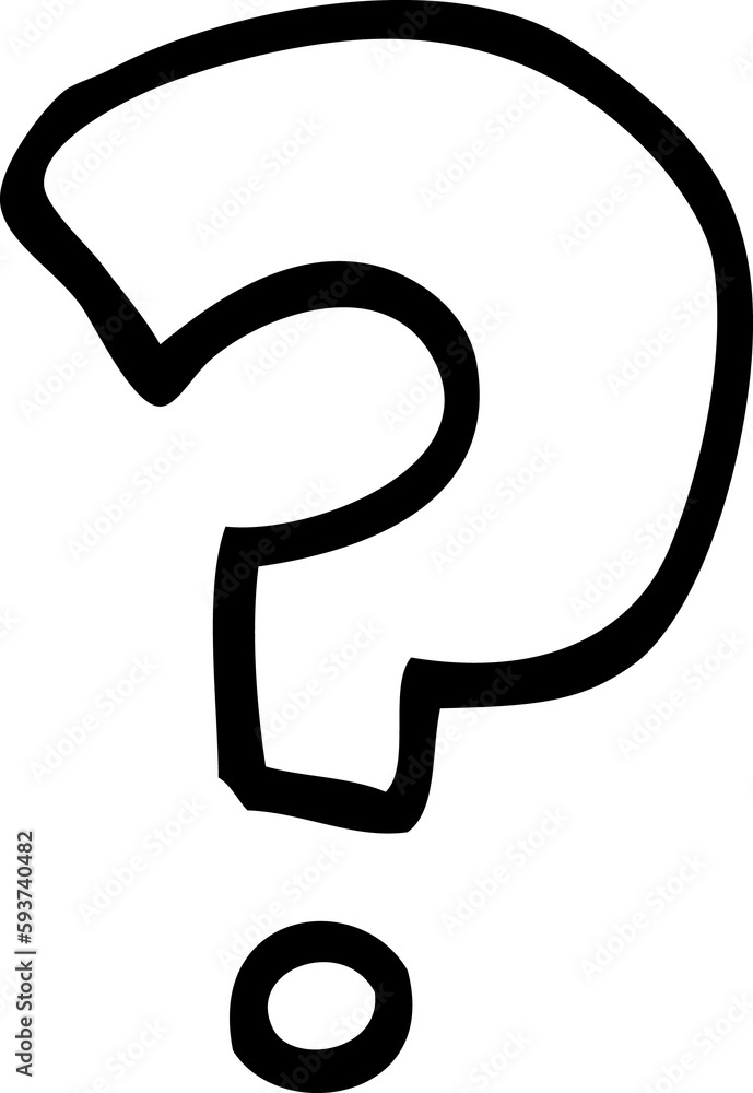 line drawing cartoon question mark line drawing cartoon question mark
