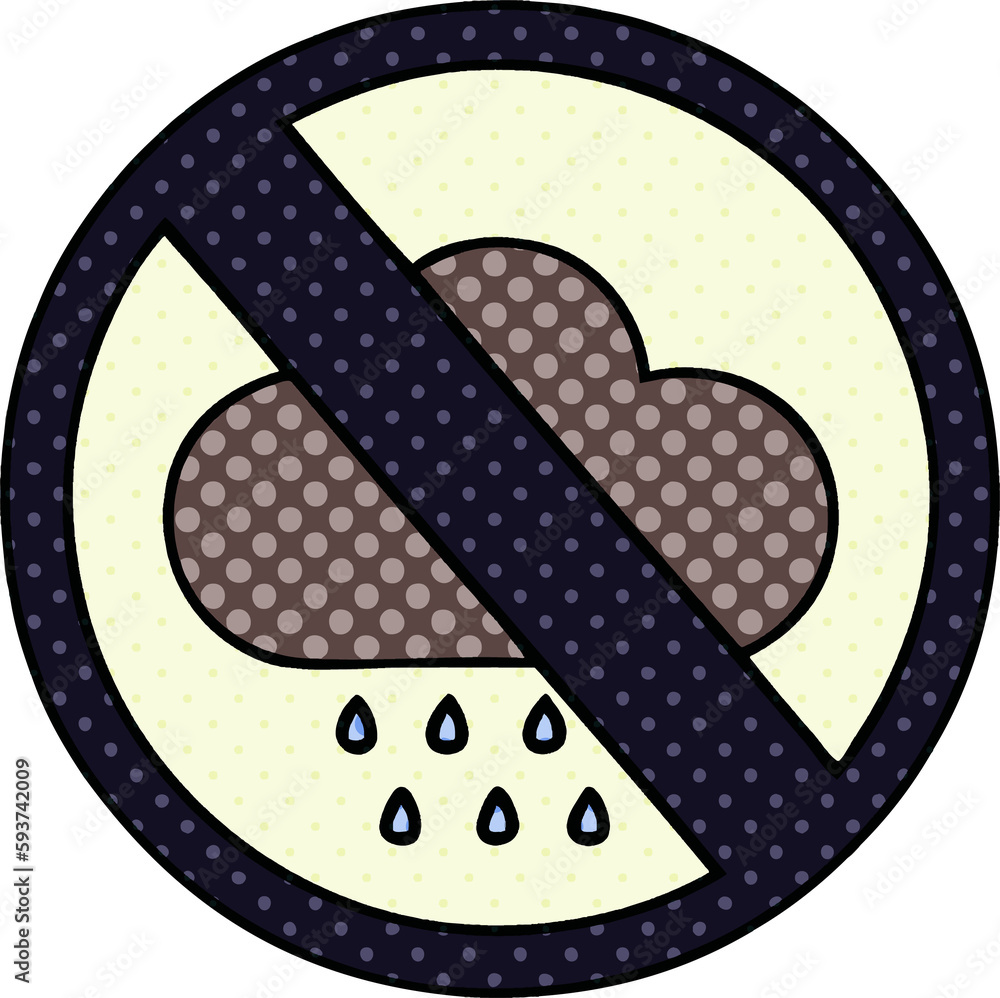 comic book style cartoon storm rain cloud sign comic book style cartoon storm rain cloud sign