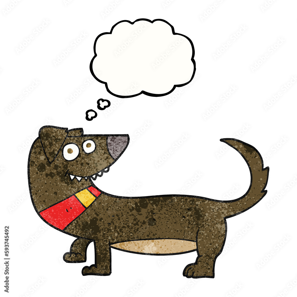 thought bubble textured cartoon dog thought bubble textured cartoon dog