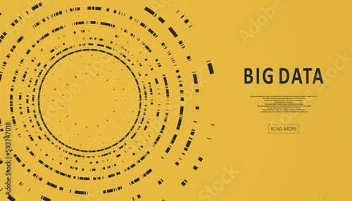 Abstract infographics visualization