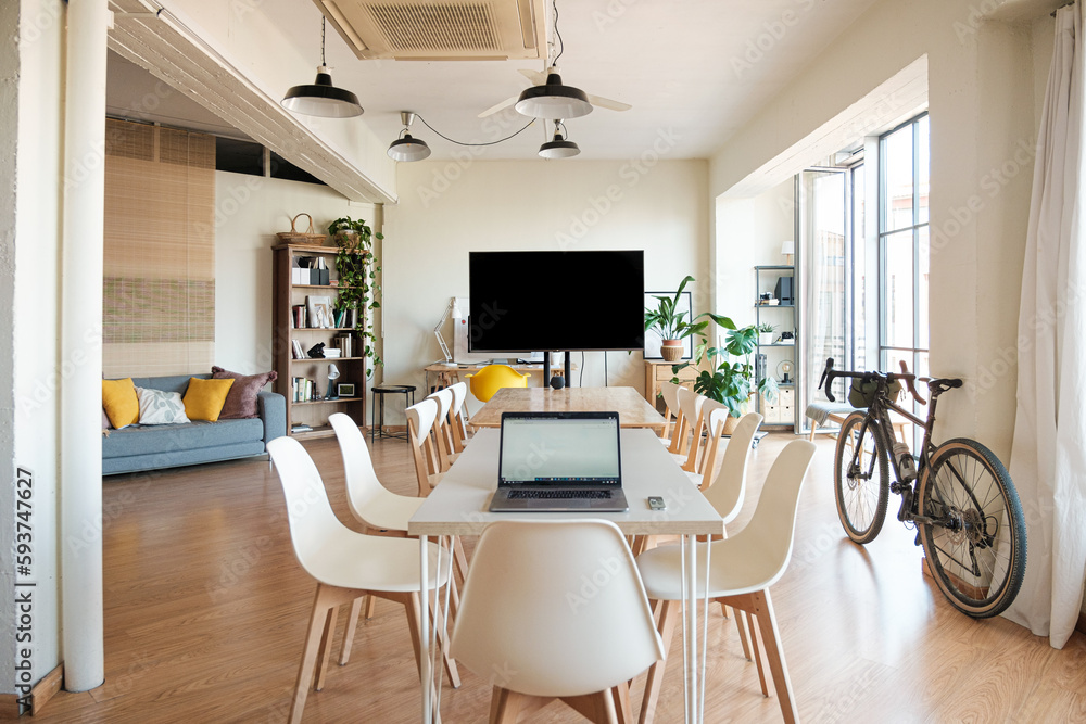 © Malquerida Studio/Stocksy - Meeting room in a modern office