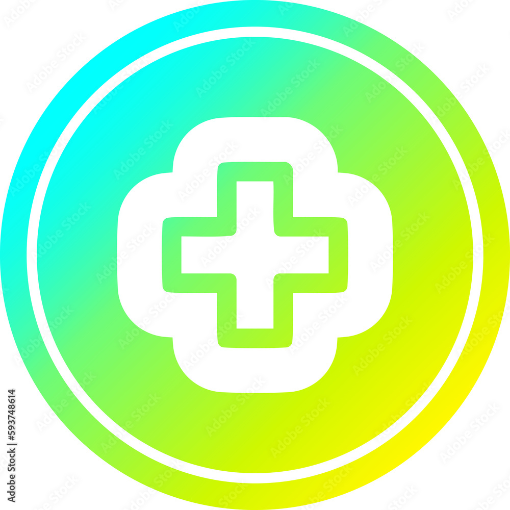 addition symbol circular in cold gradient spectrum addition symbol circular in cold gradient spectrum
