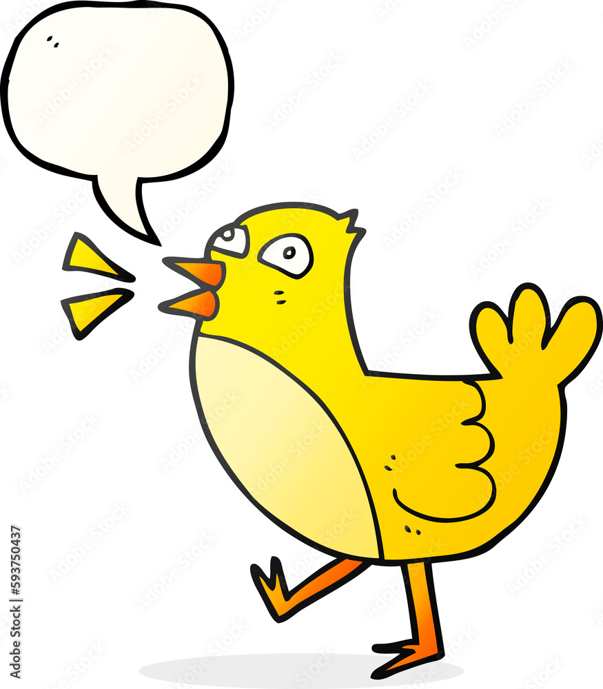speech bubble cartoon bird speech bubble cartoon bird