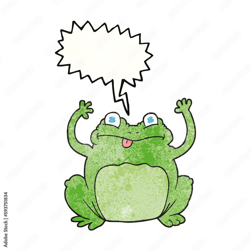 speech bubble textured cartoon funny frog speech bubble textured cartoon funny frog