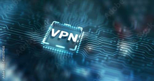 Virtual private network VPN on Gears Server Background