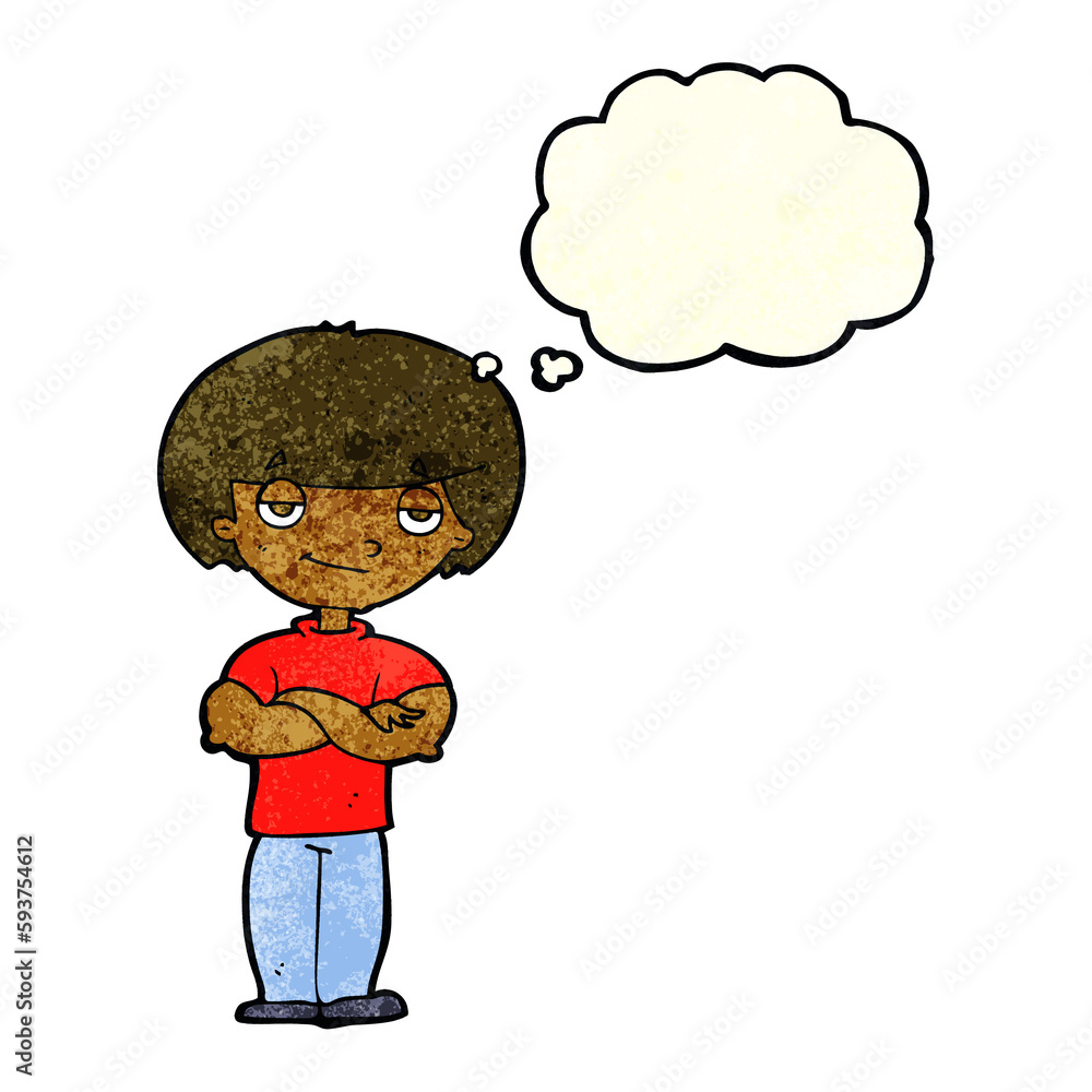 cartoon smug looking man with thought bubble cartoon smug looking man with thought bubble
