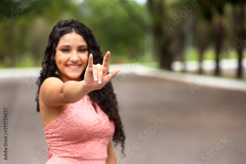deaf mute girl, sign language, happy, communication, deaf culture, American Sign Language (ASL) photo