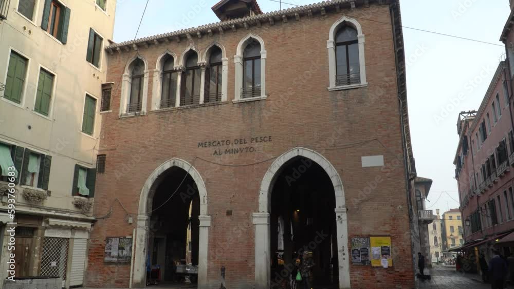 the Mercato di Rialto, in Venice, Veneto, Italy the Mercato di Rialto, in Venice, Veneto, Italy
