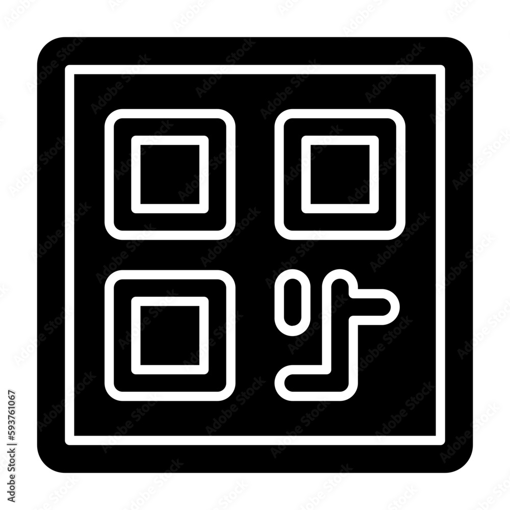 Barcode Glyph Icon Barcode Glyph Icon
