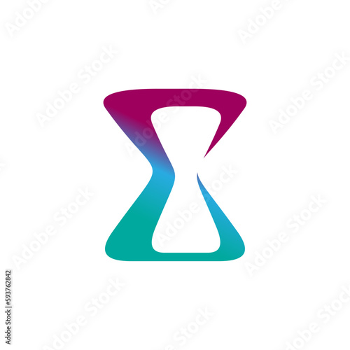 E letter sand watch sigma logo design