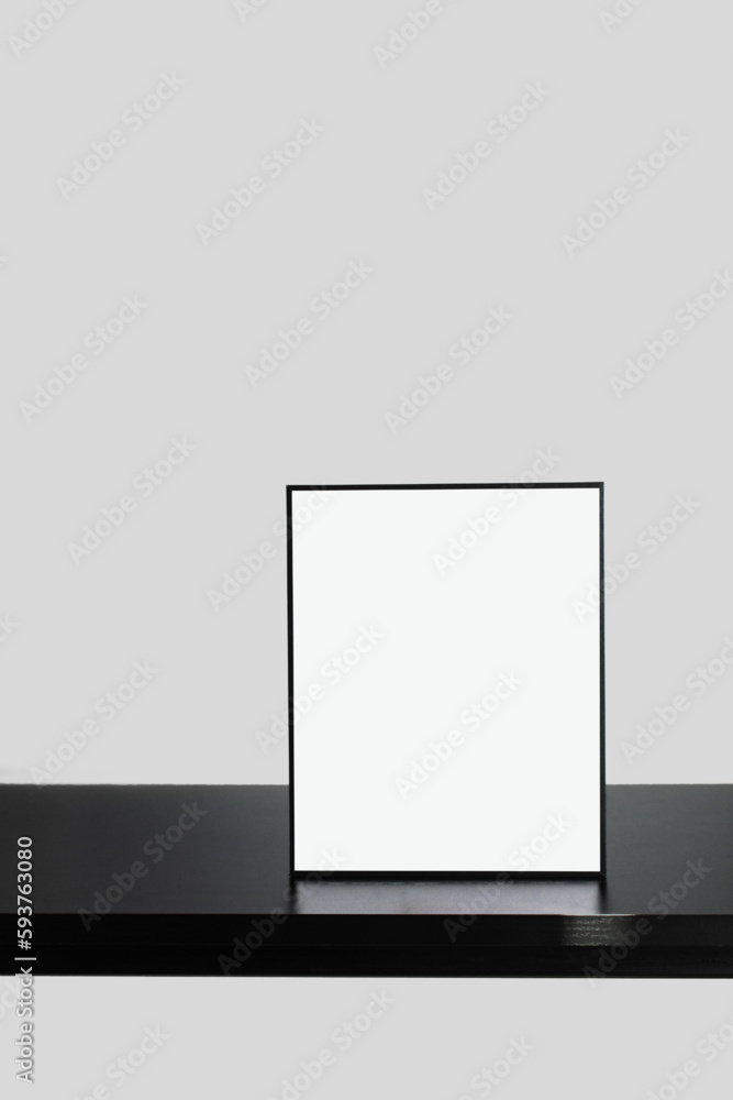 Empty Wooden Frame Mockup