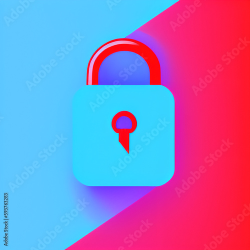 Lock Blue Design