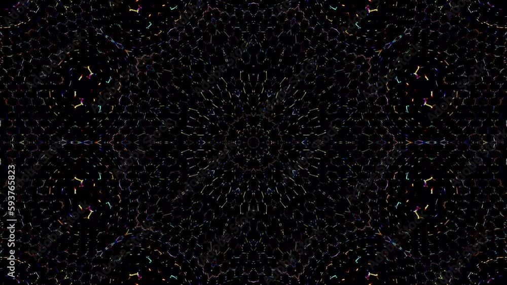Abstract Kaleidoscope pattern with full colors. Magic mandala. 4k Abstract Kaleidoscope pattern with full colors. Magic mandala. 4k
