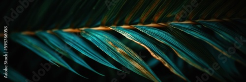 abstract background with leaves of exotic plants. Nature concept. generative AI