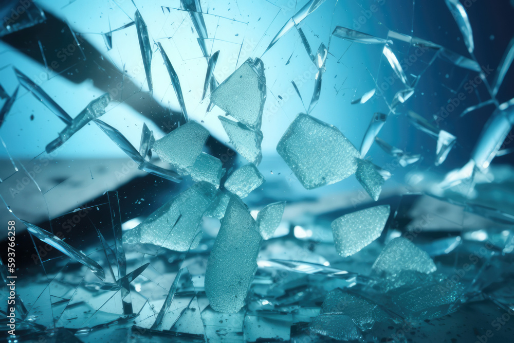 Shards of breaking glass Shards of breaking glass