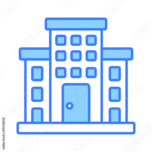Beautifully designed icon of hotel, modern style vector of hotel building customizable and easy to use
