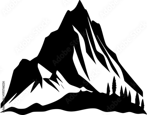Mountain - High Quality Vector Logo - Vector illustration ideal for T-shirt graphic