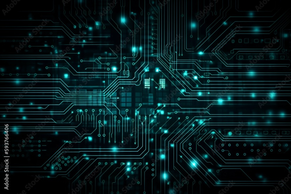 Technology circuit board texture background. Abstract circuit board banner wallpaper. AI generative Technology circuit board texture background. Abstract circuit board banner wallpaper. AI generative