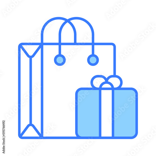 Gift hamper icon represent a decorative basket or box filled with various items, usually given as a present for special occasions
