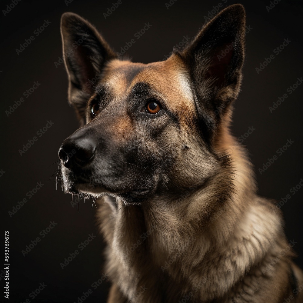 German Shepherd Dog, Animal Portrait