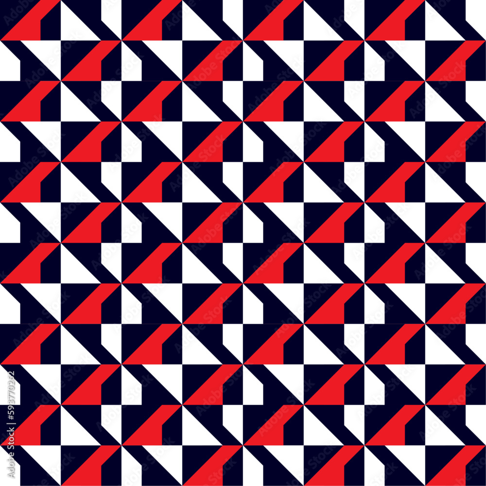 Seamless abstract pattern with colorful shapes Geometrical retro template for fabric, background, surface design, packaging Vector illustration Seamless abstract pattern with colorful shapes Geometrical retro template for fabric, background, surface design, packaging Vector illustration