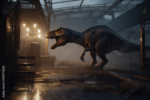 Tyrannosaurus Rex in a Factory © JERÓNIMO
