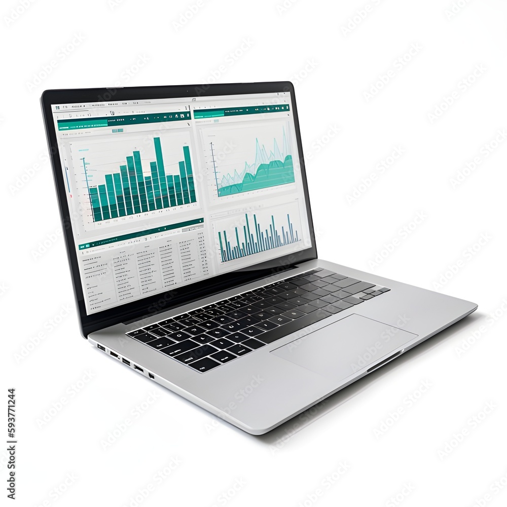 laptop with analytical data laptop with analytical data