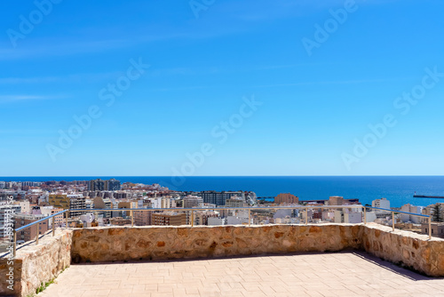 Cityscape and Alcazaba fortress in Almeria, Spain on March 19, 2023 