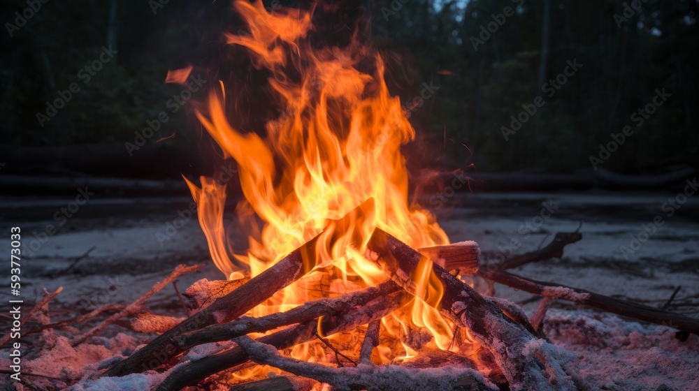 Dancing Flames: A Mesmerizing Bonfire Dancing Flames: A Mesmerizing Bonfire