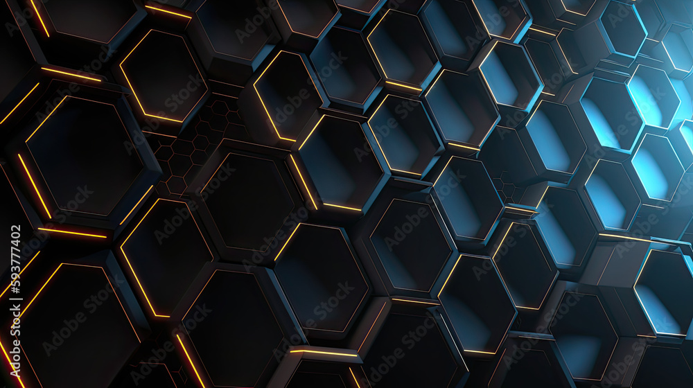 Abstrakter Hintergrund aus Wabenfeldern (Generative AI) Abstrakter Hintergrund aus Wabenfeldern (Generative AI)