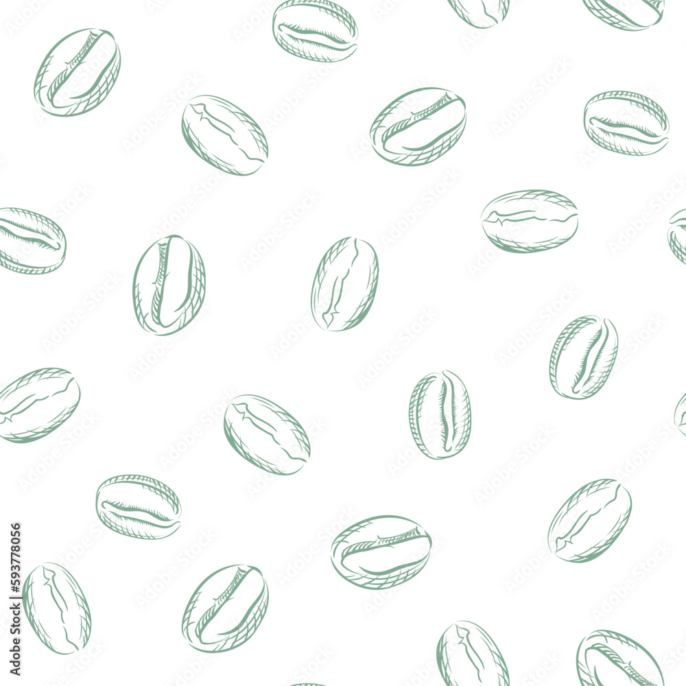 Coffee Seamless Pattern. Vector Illustration.