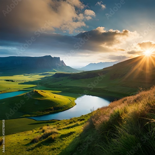 lake in the mountains