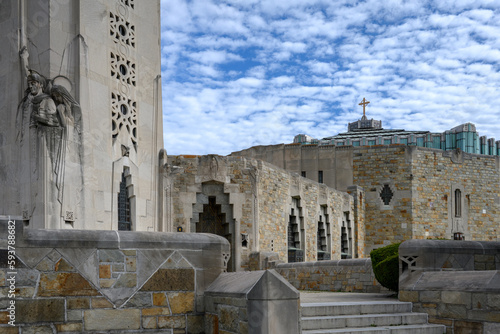 National Shrine of the Little Flower Basilica in Royal Oak, Michigan, completed in 1936 in the Art Deco style. photo