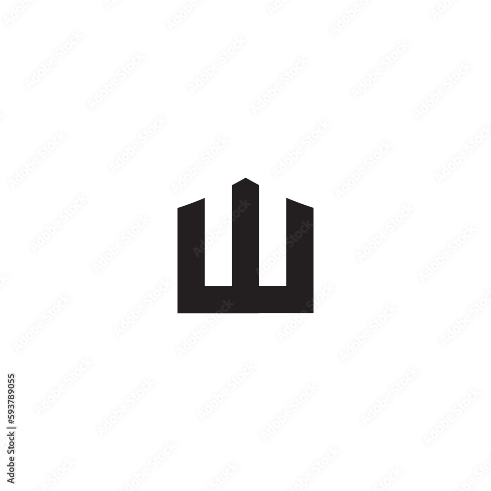 Modern W letter shield logo design, w logo vector illustration template Modern W letter shield logo design, w logo vector illustration template