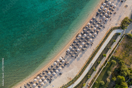 Fototapeta Naklejka Na Ścianę i Meble -  aerial view of the adriatic coastline