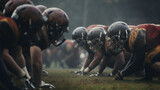 Match of american football realistic photo realistic. Al generated