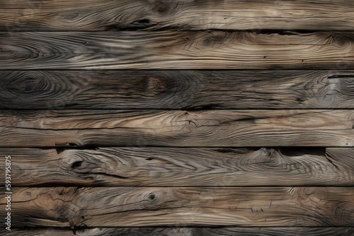 Wooden background, texture of distressed oak planks
