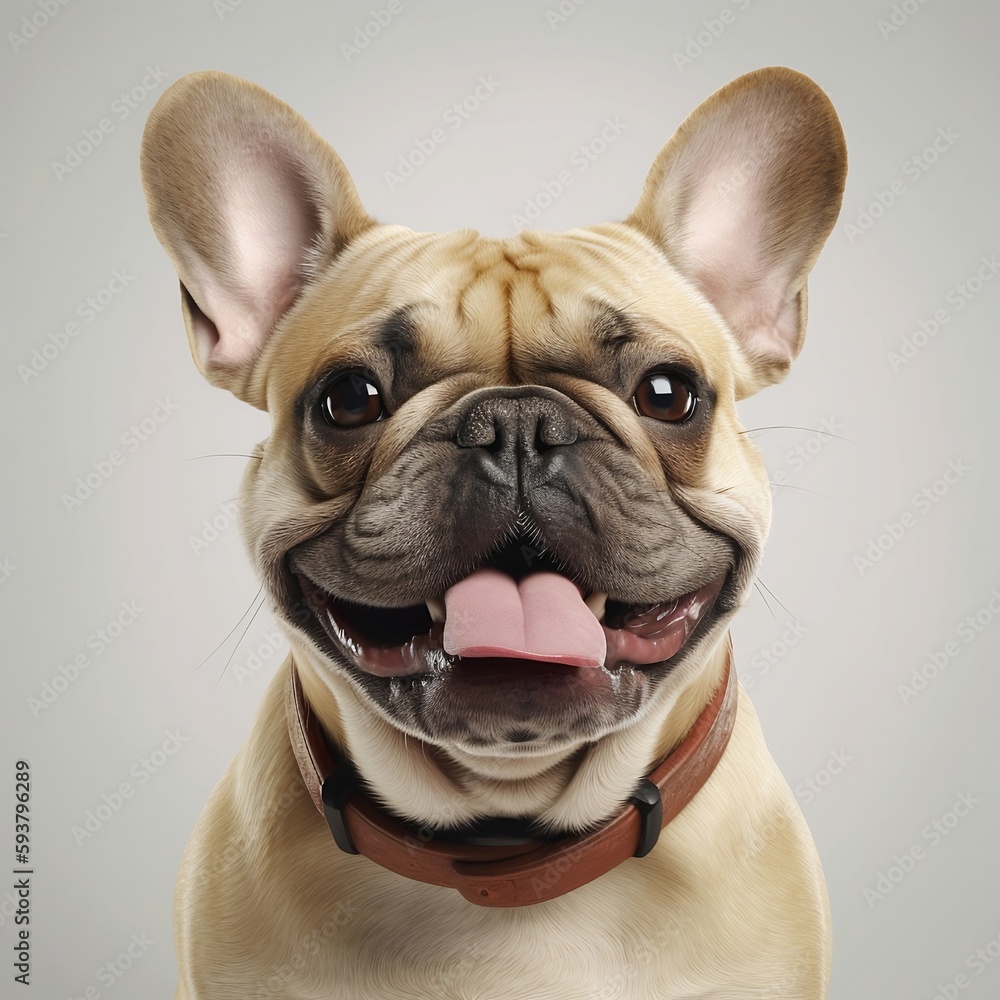 french bulldog caramel portrait