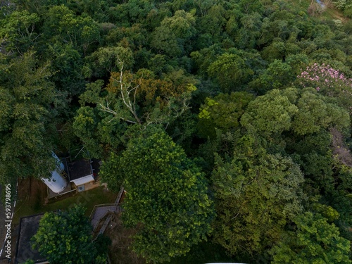 Imagem aérea de um vale na cidade de Socorro, no interior de São Paulo