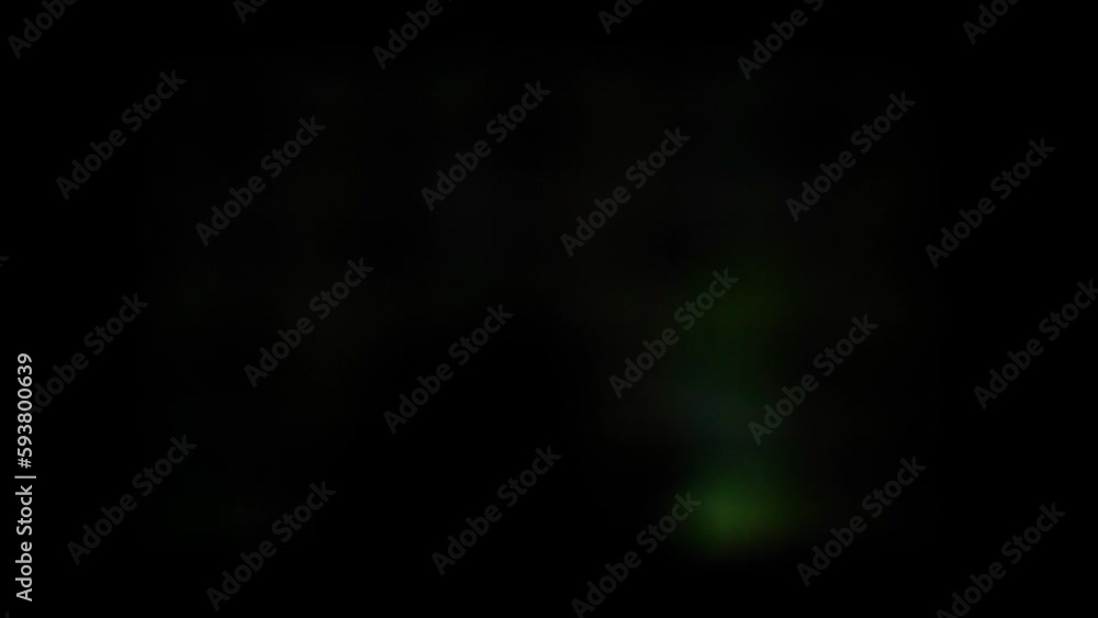 Chaotic movement of light behind glass of window. Someone is outside door and looking for something at night with flashlight. Window with transparent colored application of geometric square pattern Chaotic movement of light behind glass of window. Someone is outside door and looking for something at night with flashlight. Window with transparent colored application of geometric square pattern