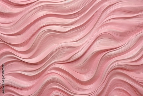 vibrant pink background with flowing wavy lines. Generative AI