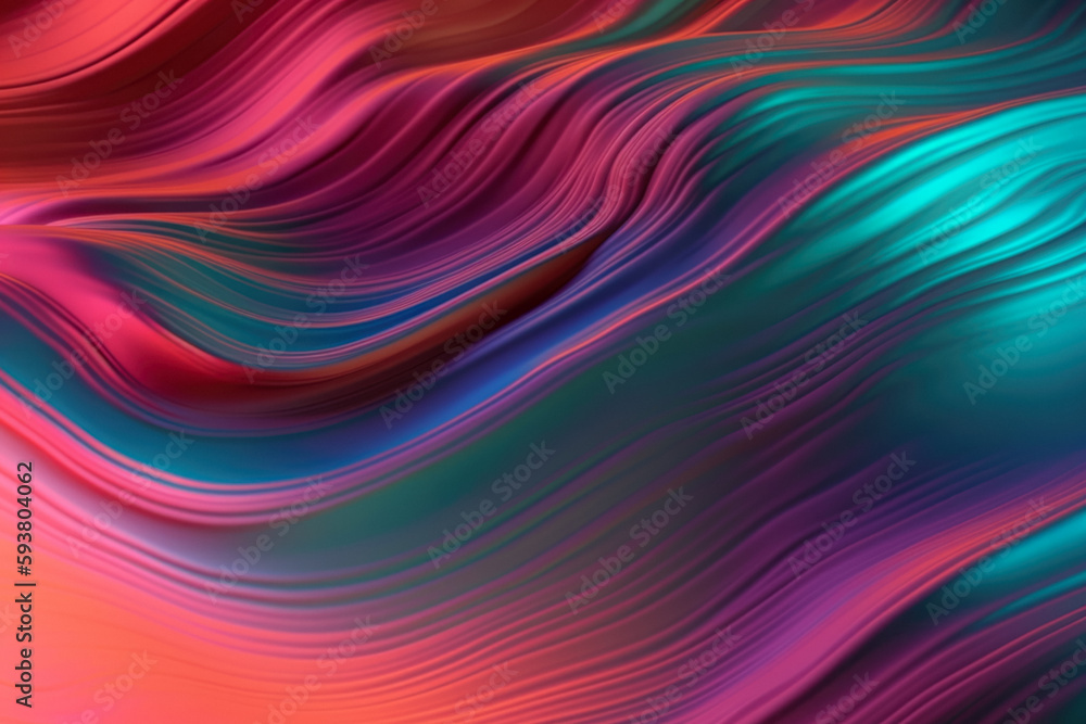Abstract Holographic Waves image features shapes in a multilayered, plasticity environment with abstract waves and holographic backgrounds.