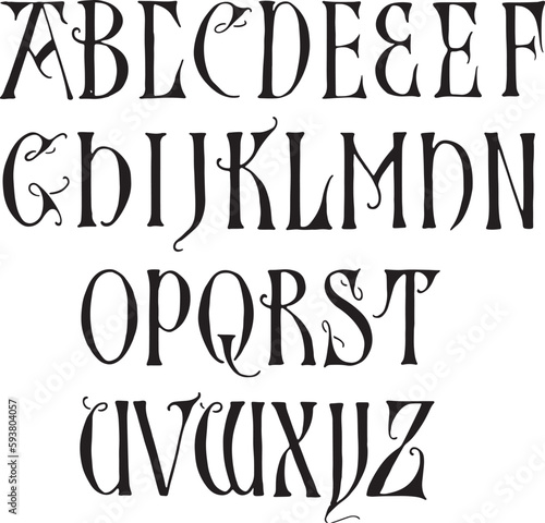 Picture Frame Louvre alphabets - ABC letters