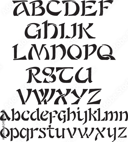 Stencilling E.Grasset And M.P.Verneuil alphabets - ABC letters