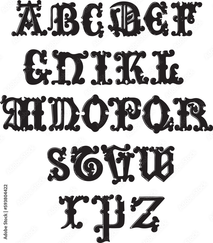 Benry The Seventh. Westminster Abbey alphabets - ABC letters Benry The Seventh. Westminster Abbey alphabets - ABC letters
